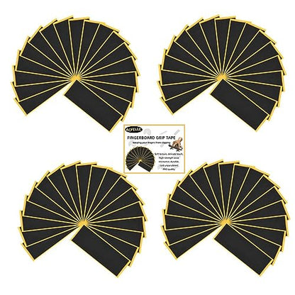 100 Pcs Foam Grip Tape Finger-Skateboards, Quality Non Slip Mini Fingerboard Black Wooden Adhesive Stickers 110mm x 38mm (100pcs) - color: 100pcs