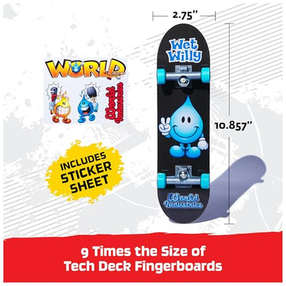 TECH DECK World Industries Handboard, Authentic Mini Skateboard | 9x Larger than a Fingerboard, Hands Only, Authentic Graphics, Die-Cast Trucks, Skateboard Gifts for Kids & Collectors Ages 6+