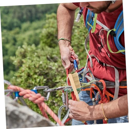 BESTonZON Bouldering Brush for Rock Climbing Durable Cleaning Tool with Innovative Brush Head for Narrow Gaps for Outdoor Gear and Climbing Holds Essential Fitness Accessory