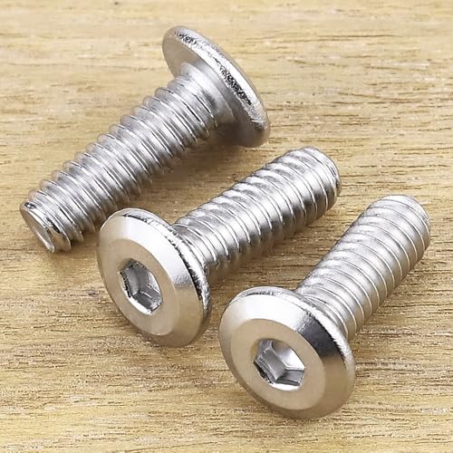 1/4-20 x 5/8" Hex Socket Head Cap Screws, 304 Stainless Steel 18-8, Chamfered Countersunk Machine Screws for Furniture, Binding, Machinery, Automotive, DIY Projects, 25 PCS - size: 1/4-20 x 5/8"