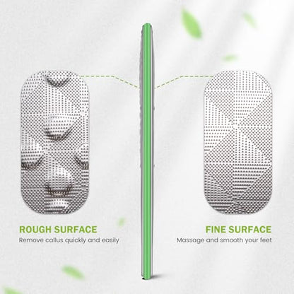 BEZOX Foot Scrubber for Dead Skin(1PCS) - Double Sided Feet File Callus Remover, Heavy Duty Stainless Steel Heel Scraper, Cracked Heel Repair - Green - style: Green