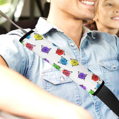 2 Pack Breathable Car Seat Straps Shoulder Pads for Adults and Children, All Vehicles, Butterfly Artpattern Harness Pads Strap, Pressure Relief - color: Pattern 785