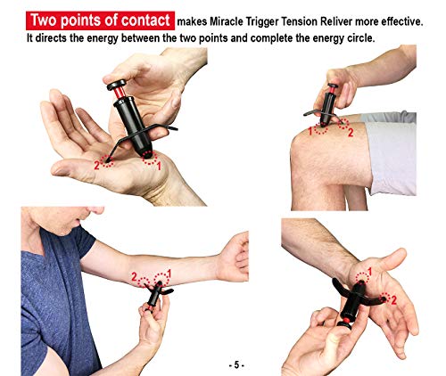 Trigger Point Stimulator Tool - Electric Current Sensation with No Needles No Battery - size: 1 Count (Pack of 1)