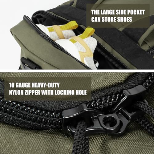 90L Large Duffle Bag | Gym Bag, Weekend Bag, Travel Backpack, Carry On, Sports Duffel,duffle backpack - color: ArmyGreen, size: 90L