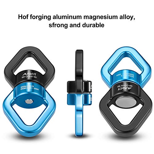 Black Blue Swing Swivel, 30 KN Safest Rotational Device Hanging Accessory - color: Blue, size: 30 KN