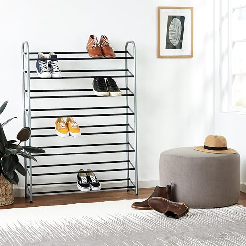 Whitmor 8 Tier Shoe Tower - 40 Pair - with Non-Slip Racks - size: 8-Tire