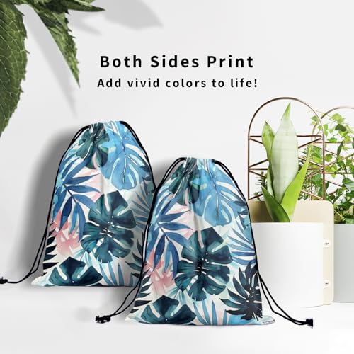 Gymnastics Grip Bag for Gymnasts Gymnastic Drawstring Bag Gym Athlete Bag - color: Summer Palm - Multi, size: 9.25" x 12" (Pack of 1)