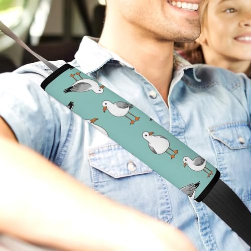 2PCS Seagull Car Seat Belt Pad Universal Fit Seat Belt Covers Cushion for Kids, Car Seats Pushchair Strollers High Chair Pushchair, Easy Install (No Tool) - color: Pattern 579
