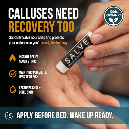 SandBar Callus Remover File for Hands - Durable Aluminum Tool for Callus Care and Dead Skin Removal - Includes Nourishing Salve - Ideal for Athletes, Climbers, and Gym Enthusiasts - style: Flat Black
