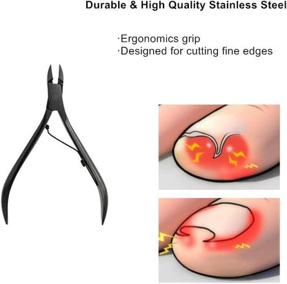 36 in 1 Pedicure Kit, Stainless Steel Foot Care Kit with Foot File | Professional pedicure kit with foot file, foot rasp, callus remover, nail clipper and cuticle pusher for home spa care. - style: Black&Pink