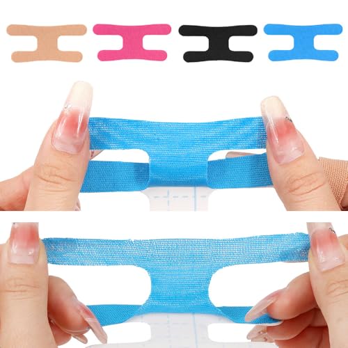 20 Pack Precut Finger Tape Kinesiology Tape 4 Colors Finger Support Tape Breathable Elastic Pre-Cut Golf Wrap Finger Tapes Strips for Finger Joint Pain Relief Arthritis Baseball Soccer Sports