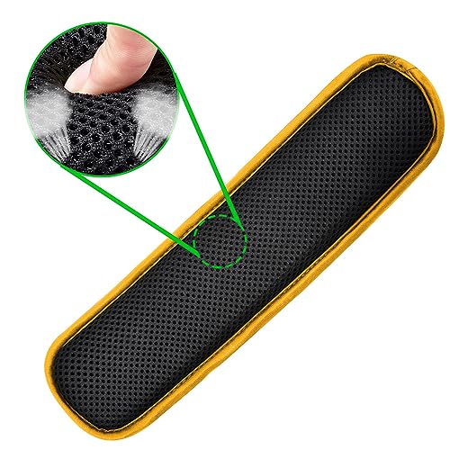 ZINZ Universal Shoulder Pad with Ultra Thick Cushion for Bag Luggage Bag Crossbody, Plus Long & Anti-Slip & Breathable,Black-Yellow Edge - color: Black-yellow Edge