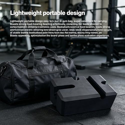 Gym Bench Workout Block, Strength Training Weight Accessories Adjustable Slingshot Bench Press Board, Multifunctional Daily Fitness Matching Home Fitness Gear for Strength Training