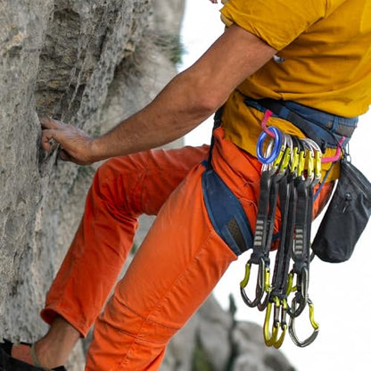 YAPJEB Rappel Ring 25kN for Rock Climbing Arborist, O-Ring Rescue Hammock Rappelling Rope and Slackline Loop, Friction Saver Equipment - color: Red - 25kN