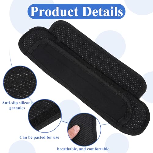 Strap Cushion for Bag Universal Shoulder Strap Pad for Bags Black Large Breathable Shock Absorption for Bag, Messenger Bags, Backpacks and Purse Non-Slip Thick Cushion with Foam | Black Large Breathable Shock Absorption for Bag, Messenger Bags, Backpacks
