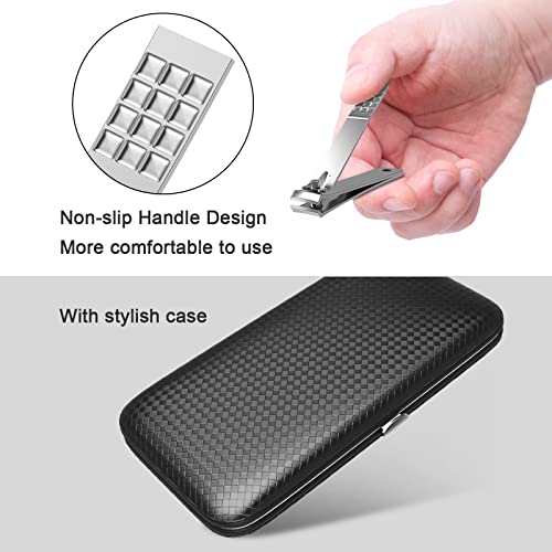Professional Manicure and Pedicure Kit, 12-Piece Premium Grooming Set with Nail Clippers, Facial Care Tools, and Luxurious Travel Case for Men and Women - color: Nail Clippers 12pcs