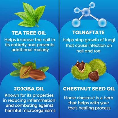 Toenail Fungus Treatment Extra Strength (FDA REGISTERED) - Fungi Nail Fungus Cream - XL - Nail Strengthener and Growth Improved Formula (Made in USA) 2.54 Fl oz - size: 2.54 Fl Oz (Pack of 1)