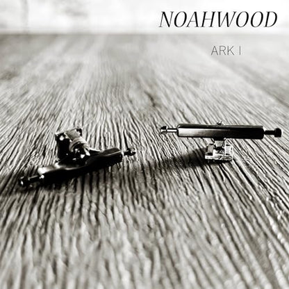 NOAHWOOD Complete Set Wooden (35X97mm Deck) Fingerboards Hand Made Short Nose Short Tail Deck(+Update 5G 34.5mm Ark i Trucks and Need DIY)(Logo PRO Wheels ii) (IP Man Squat) - color: Ip Man Squat