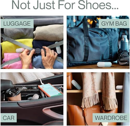 LOFT + IVY Shoe Deodorizer Balls – Ocean Fresh Scented Odor Eaters for Shoes, Gym Bags, Cars & Lockers – Compact Reusable Shoe Smell Remover Freshener Inserts – Long Lasting 4-Pack Sneaker Pills | Compact, Reusable, Long Lasting Odor Eaters — Freshener In