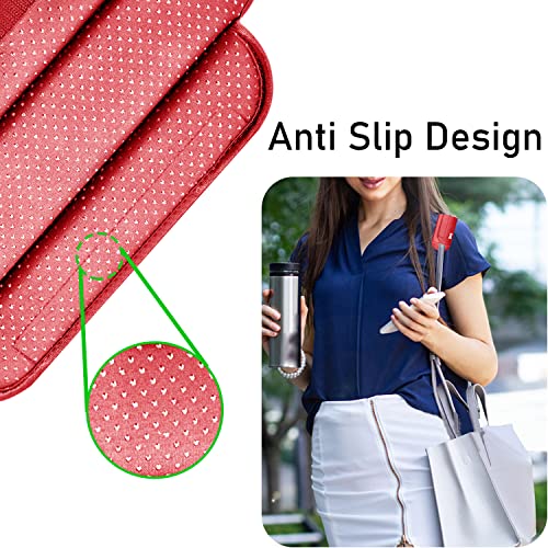 ZINZ Universal Shoulder Pad with Ultra Thick Cushion for Bag Luggage Bag Crossbody, Plus Long & Anti-Slip & Breathable,Red - color: Red