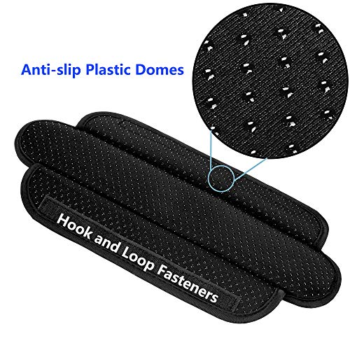 Ultra Thick & Breathable Universal Shoulder Pad Cushion for Bag - Long & Comfort - color: Black