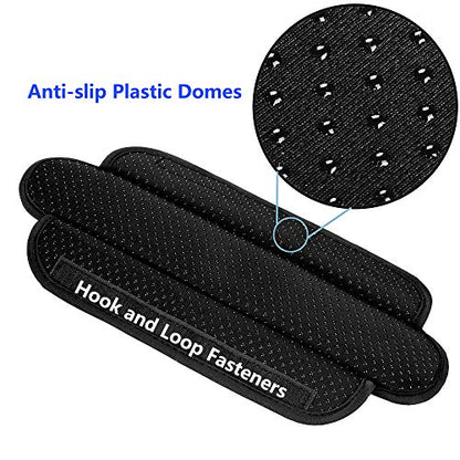 Ultra Thick & Breathable Universal Shoulder Pad Cushion for Bag - Long & Comfort - color: Black
