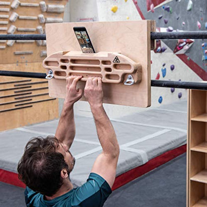 USA-Made Wood Hangboards - The Ultimate Wooden Rock Climbing Hangboards/Fingerboards - style: Buddyboard