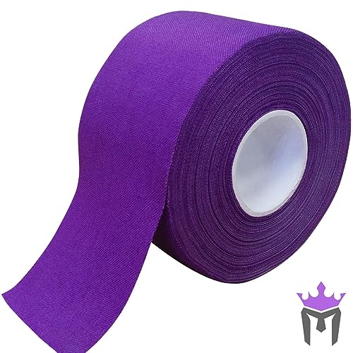 Meister Athletic Trainer's Tape for Sports Medicine - 15Yd x 1.5" - PR - 1 | Premium rigid strapping tape for ankles, wrists, fingers, toes and more. Sticky, bright colors, easy to tear - color: Purple, size: 1.5x540 Inch (Pack of 1)