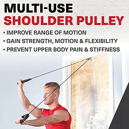 Lifeline Shoulder Pulley Deluxe, Physical Therapy FSA, Physical Therapy Equipment, Over The Door Exercise Pulley - size: Standard, style: LLMUSP-1