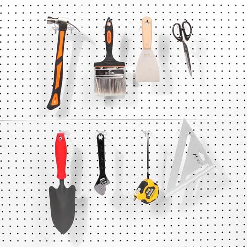 Bamboo's Grocery LoKii 45 Pack 4 Inch Silver Pegboard Hooks, 1/4" Heavy Duty Peg Board Shelving Hooks Organizer Accessories, Peg Board Tool Hangers - size: 4 Inch 45 Pack