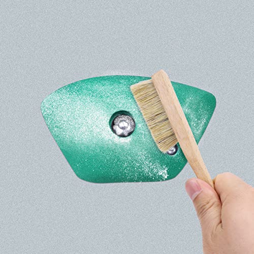 Premium Rock Climbing Brush with Thick Ultra Durable Boar's Hair Bristles, Bouldering Brush with Strong Handle, Uni-Sex Boulder Brushes as Rock Climbing Gift (CJ-CB2010A + CJ-CB2045B)