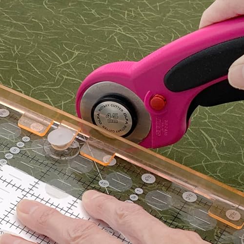 Guidelines4Quilting Finger Guards for Quilting - 2 per pkg – Create a 1/2-inch Secure Barrier on Rulers for Quilting and Sewing While Rotary Cutting. Made in USA"