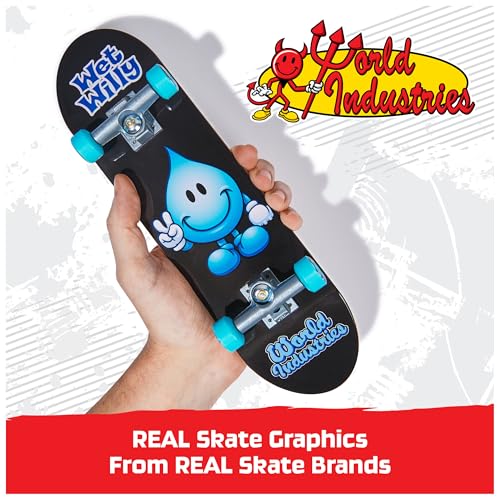 TECH DECK World Industries Handboard, Authentic Mini Skateboard | 9x Larger than a Fingerboard, Hands Only, Authentic Graphics, Die-Cast Trucks, Skateboard Gifts for Kids & Collectors Ages 6+
