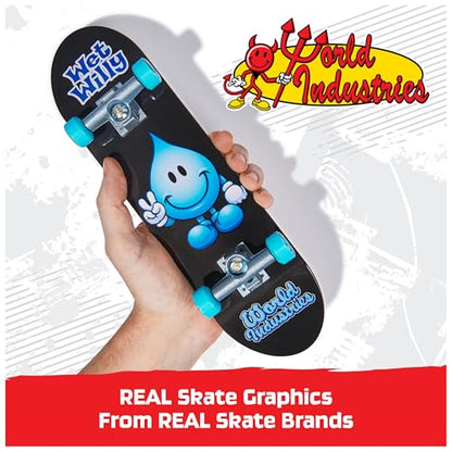 TECH DECK World Industries Handboard, Authentic Mini Skateboard | 9x Larger than a Fingerboard, Hands Only, Authentic Graphics, Die-Cast Trucks, Skateboard Gifts for Kids & Collectors Ages 6+