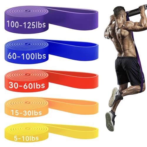 HAPBEAR Pull Up Assistance Bands - Pull Up Bands - Resistance Bands - Exercise Bands Resistance Bands Set - Workout Bands for Working Out, Stretching, Muscle Training - color: Colorful