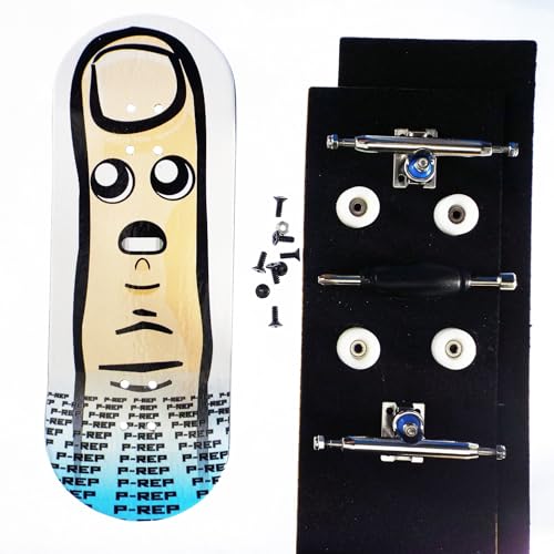 P-REP V2 Pro Performance Complete Wooden Fingerboard kit with Urethane Wheels and Bushings 34mm - Finn - color: Finn
