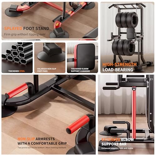 Adjustable Pull Up Bar for Home with Backrest, 6-Level Height Adjustment (69-94.5 inches), 352lb Capacity Carbon Steel Frame for Stability, Train Back, Abs & Chest - size: Backrest style