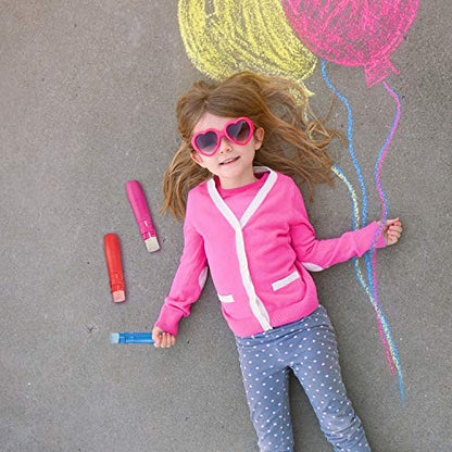 Outus 5 Pieces Sidewalk Chalk Holders Railroad Chalk Holder Jumbo Plastic Adjustable Clip for Kids Teachers Students Back to School Office Classroom (Bright Colors)