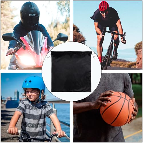 Motorcycle Helmet Bag Helmet Bag Welding Mask Hood Storage Large Storage Bag Velvet Cloth Packing Bag Black Velvet Pouch Bags with Drawstring for Riding Bicycle Sports Universal Tool Motorcycle - style: 2PCS