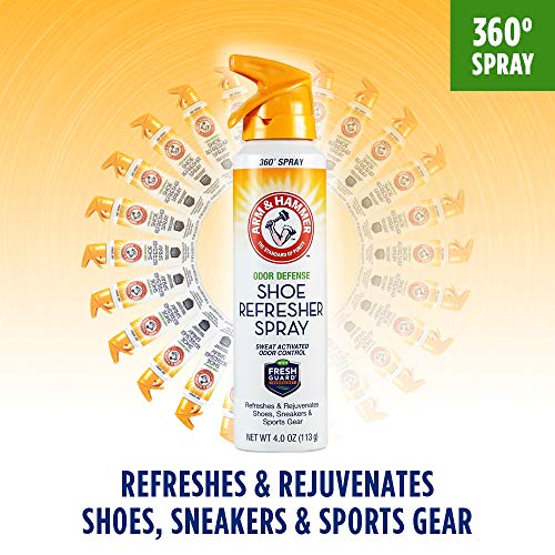 Arm & Hammer Odor Defense Shoe Refresher Spray, Fresh Scent, 4 oz - size: 4 Ounce (Pack of 1)