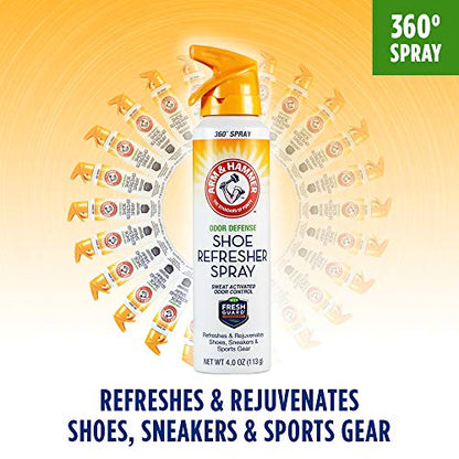 Arm & Hammer Odor Defense Shoe Refresher Spray, Fresh Scent, 4 oz - size: 4 Ounce (Pack of 1)