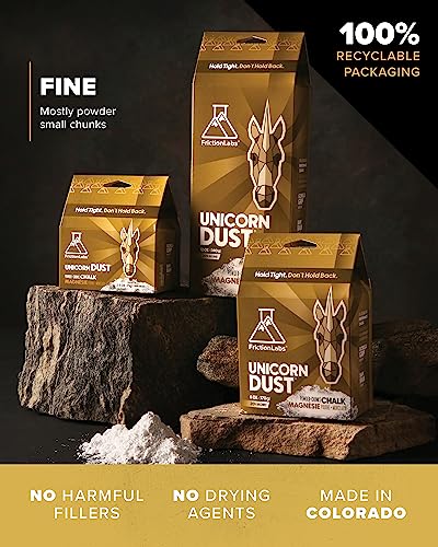 Friction Labs Premium Loose Climbing Chalk | High-Performance Hand Chalk with Superior Grip for Bouldering, Climbing, Long Lasting & Skin Friendly Powdered Chalk - size: 6 oz/170 g - Loose Chalk, style: Fine Texture - Unicorn Dust