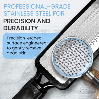 Colossal Foot rasp Foot File and Callus Remover. Best Foot Care Pedicure Metal Surface Tool to Remove Hard Skin. Can be Used on Both Wet and Dry feet, High Grade Stainless Steel File