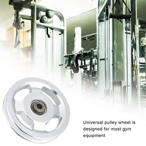Brrnoo Cable Pulley System Gym, Aluminium Alloy Fitness Pulley Pulley System Pulley Wheel Attachments Fitness Pulley Strength Training Accessory - size: Diameter 115mm