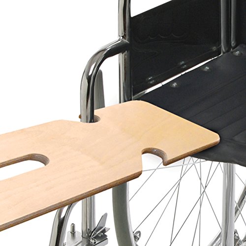 Rehabilitation Advantage Durable Birch Wood Transfer Board with Notches, 3/8” Thick x 28” Long x 8” Wide with Notches and 2 Hand Holes - size: 3/8” Thick x 28” Long x 8” Wide