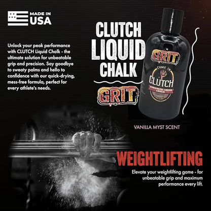 STYK Vaulter Magazine - Enhanced Liquid Chalk, No Mess, Work Out Chalk, Grip Boost, for Weightlifting, Gymnastics, Rock Climbing, Bodybuilding, Pole Vault, Crossfit, and More, Liquid Hand Chalk - style: 95ml with GRIT