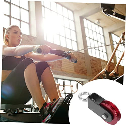 Hemoton Gym Pulley System Aluminum Alloy Cable Pulley Wheel Cable Attachment for Weight Lifting Fitness Equipment