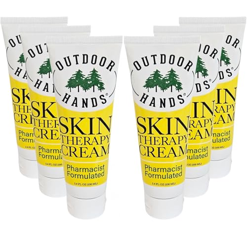 Outdoor Hands Skin Therapy Cream – 3.4 oz – Pharmacist-Formulated Hand Cream with Organic Oils & Botanical Extracts – Helps Repair Cracked, Chapped & Dry Skin