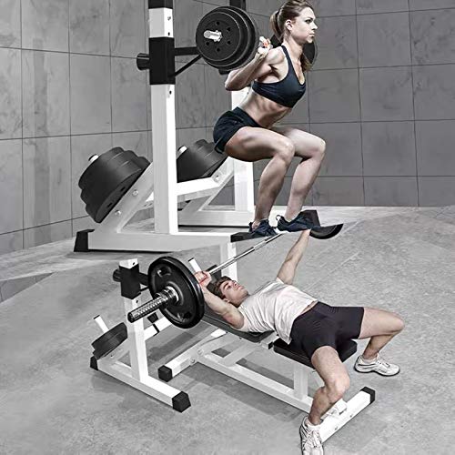 Adjustable Squat Rack Barbell Rack For Home Gym Max Load 550LBS | Bench Press Rack，Multi-Function Barbell Rack，Weight Lifting
