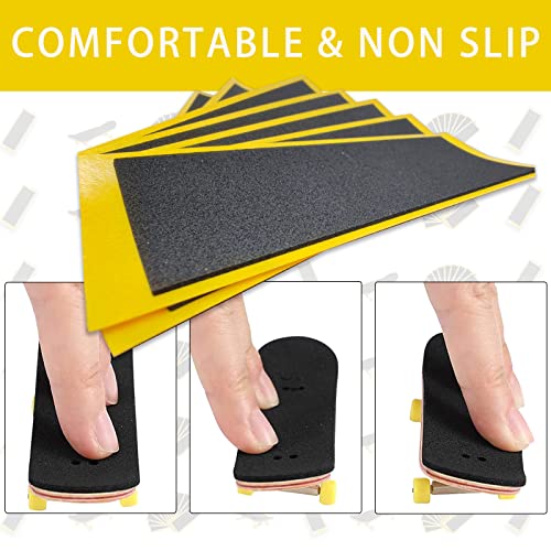 Birllaid Fingerboard Foam Grip Tape,12 Pcs Fingerboard Grip Tape,38mmX110mm 12